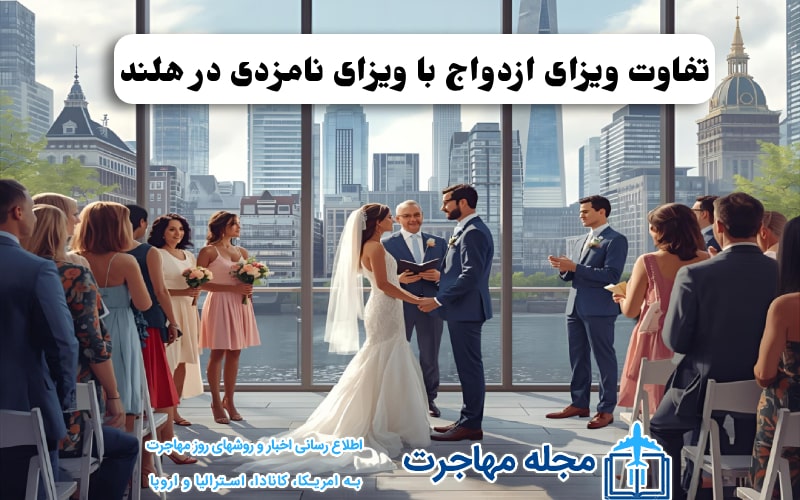 عکس تفاوت ویزای ازدواج با ویزای نامزدی در هلند
