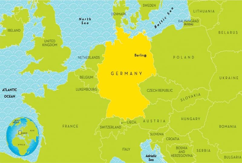 موقعیت جغرافیایی آلمان
