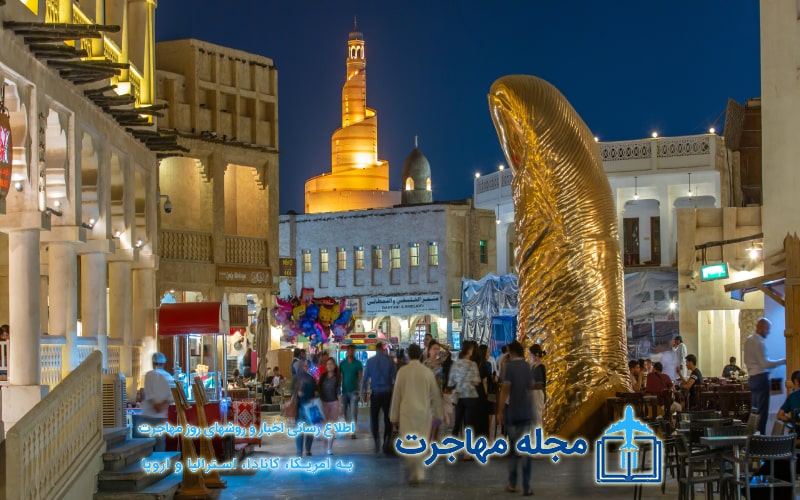 تصویر زندگی شبانه قطر